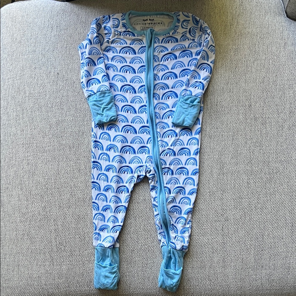 Little SleepiesBlue Rainbow Kids pajamas